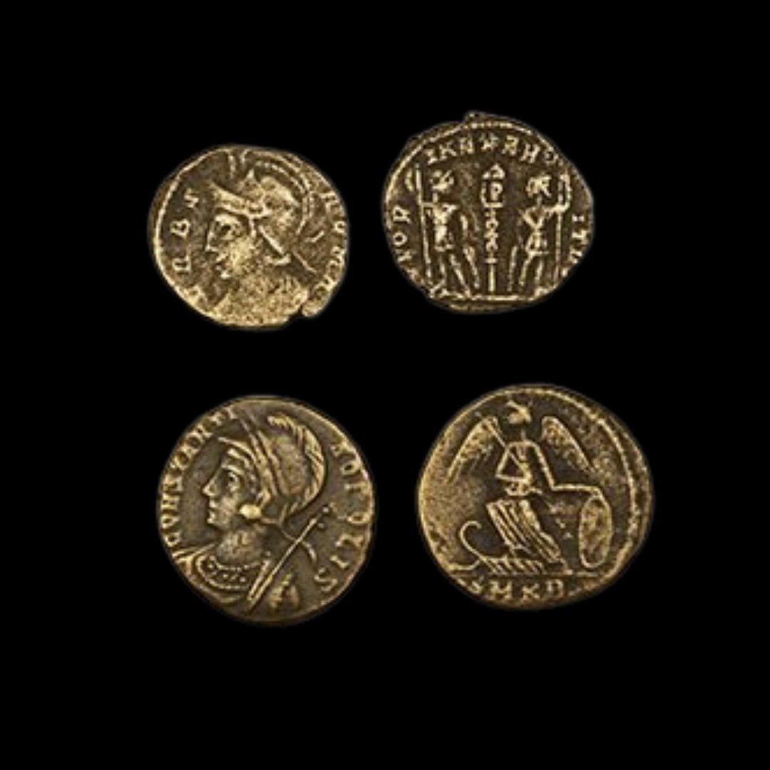 Twin City Goddesses – Roma and Constantinopolis Commemorative Coins (c. AD 330–337) - Kinzer Coins