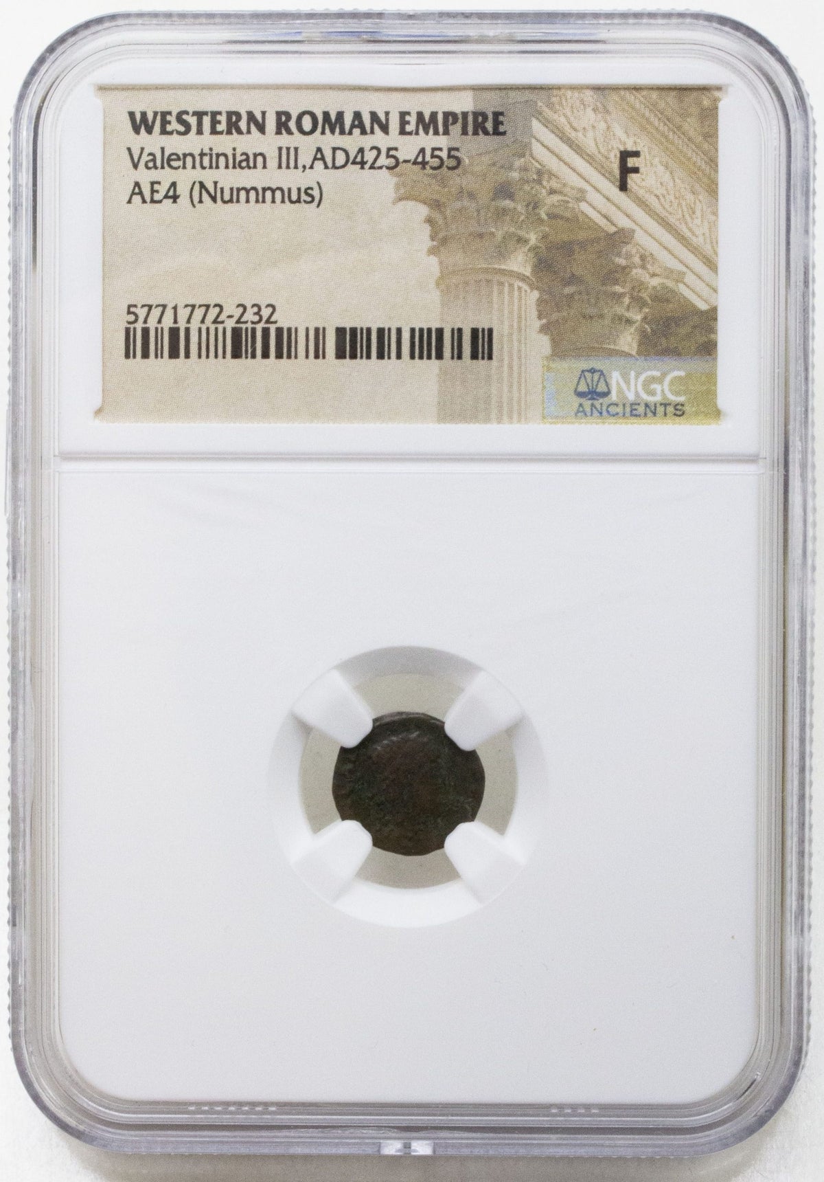 Valentinian III Roman Bronze AE4 — representative supplier photograph 1