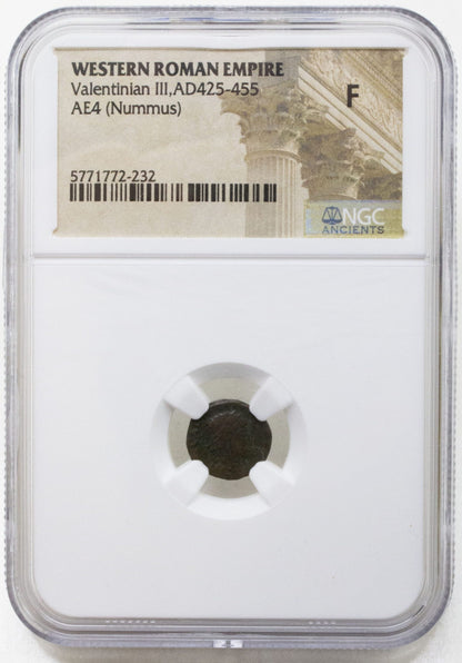 Valentinian III Roman Bronze AE4 — representative supplier photograph 2