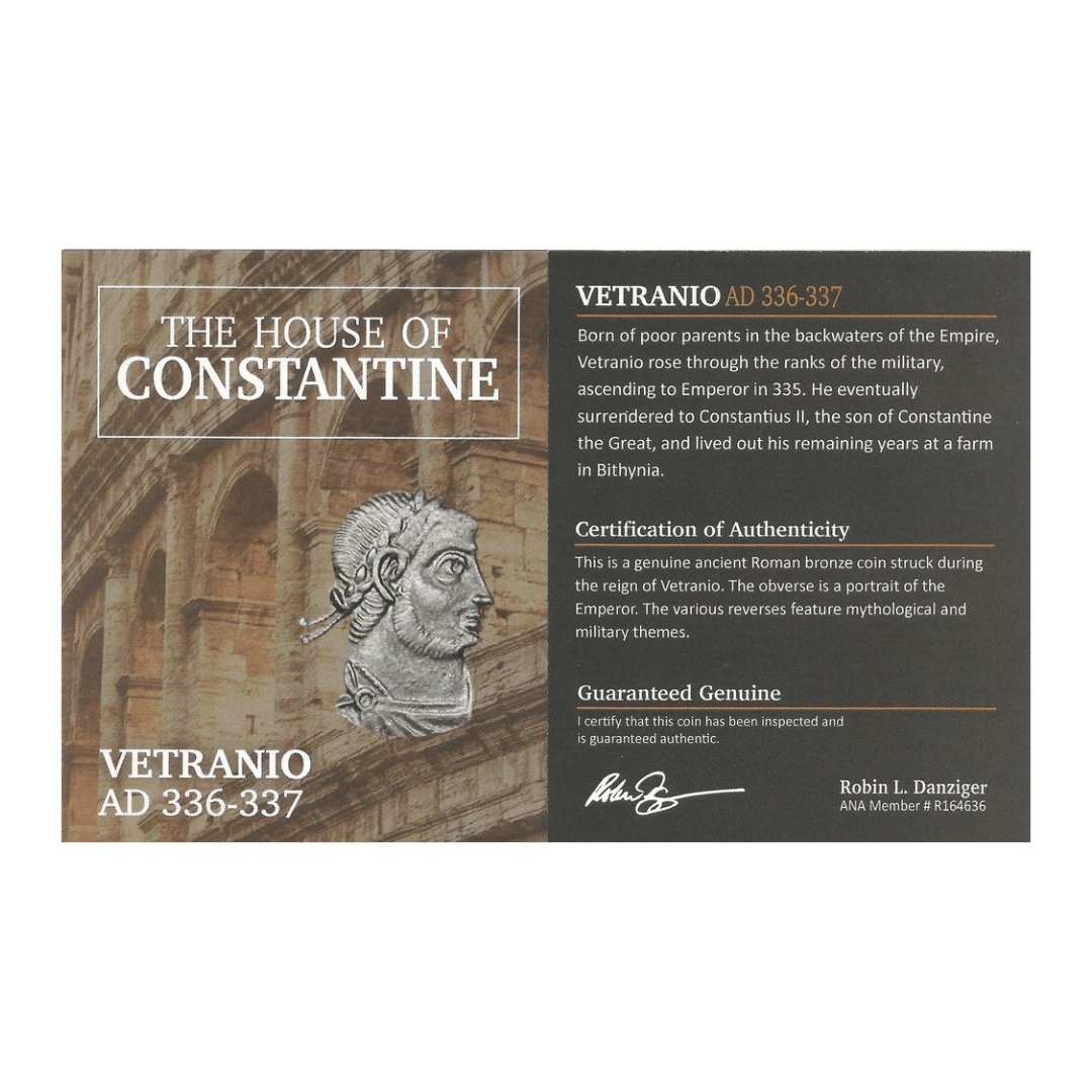 Vetranio — AE2/3 of a Reluctant Ruler Struck in the Name of Power (AD 350) - Kinzer Coins
