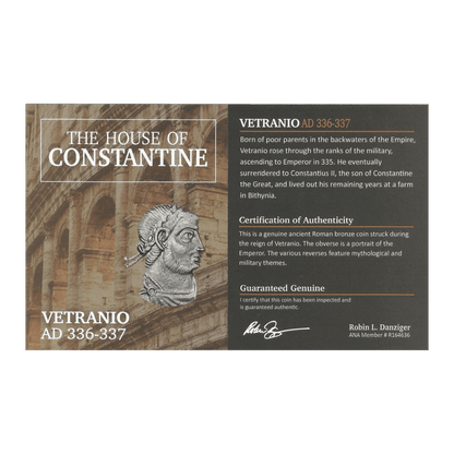 Vetranio — AE2/3 of a Reluctant Ruler Struck in the Name of Power (AD 350) - Kinzer Coins