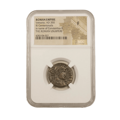 Vetranio — AE2/3 of a Reluctant Ruler Struck in the Name of Power (AD 350) - Kinzer Coins