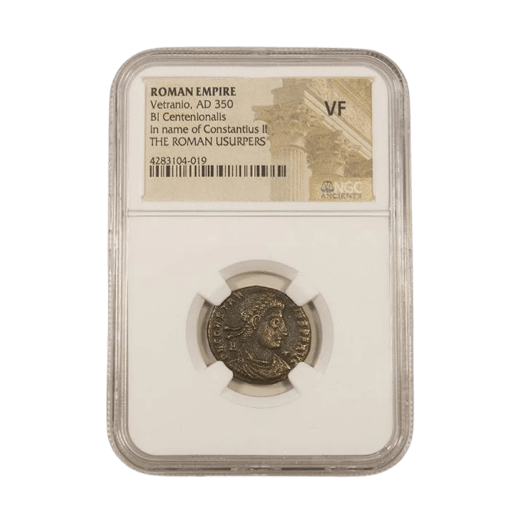 Vetranio — AE2/3 of a Reluctant Ruler Struck in the Name of Power (AD 350) - Kinzer Coins