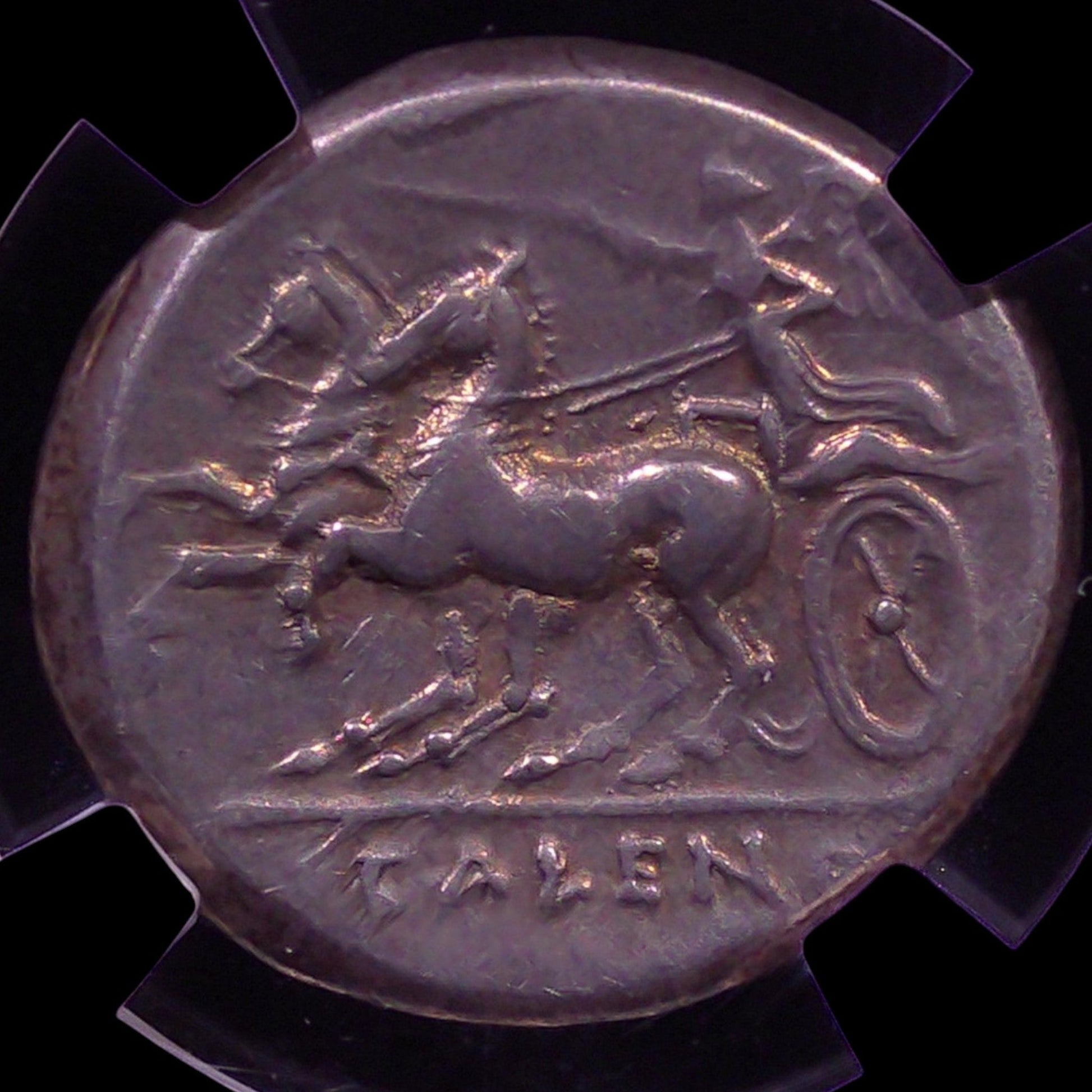 Victory in Motion — Cales Silver Didrachm of Campania - Kinzer Coins