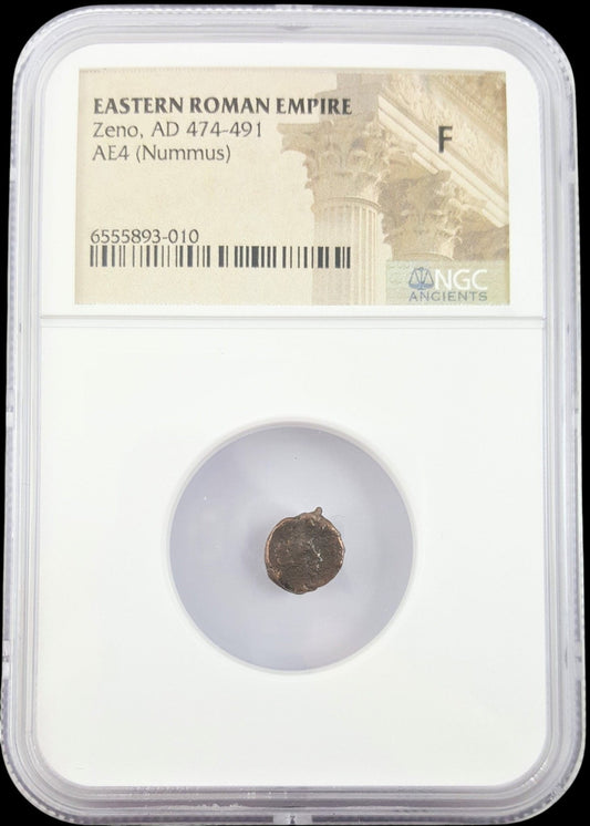 Zeno Roman Bronze — The Emperor Who Witnessed the Fall of Rome, NGC - Certified - Kinzer Coins